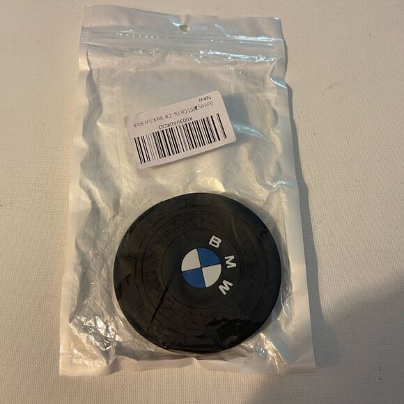 BMW logo Car Cup Holder Coasters set of 2 NWT - Picture 4 of 4